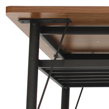 Load image into Gallery viewer, Levede 1x Dining Table +1x Bench Set Steel Home Kitchen Farmhouse Brown-1973193809990914053
