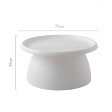 Load image into Gallery viewer, Artiss Coffee Table Round 71CM Plastic White
