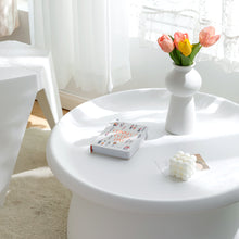 Load image into Gallery viewer, Artiss Coffee Table Round 71CM Plastic White
