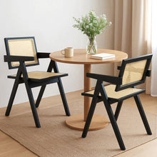 Load image into Gallery viewer, Levede 2x Black Wicker Armchair Dining Chair-1975420360362954759

