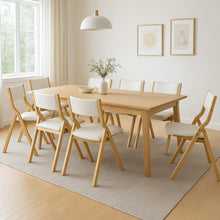 Load image into Gallery viewer, Levede 8x Dining Chairs Foldable PU Beige-1975420358269997063
