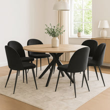 Load image into Gallery viewer, Levede 6x Dining Chairs Kitchen Cafe Black-1975420351198400519
