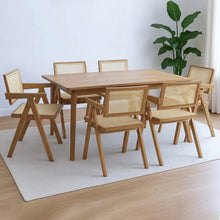 Load image into Gallery viewer, Levede 6x Dining Chair Solid Wood Rattan-1975420360006438919
