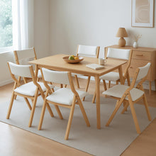 Load image into Gallery viewer, Levede 6x Dining Chairs Foldable PU Beige-1975420358072864775
