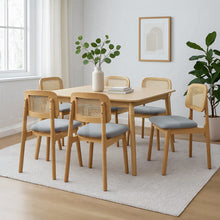 Load image into Gallery viewer, Levede Dining Chair Wood Rattan Armless Natural x6-1975420366427918343
