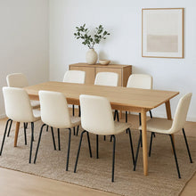 Load image into Gallery viewer, Levede Stackable Dining Chairs Kitchen Beige Set of 8-1973193561876860935
