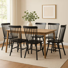 Load image into Gallery viewer, Levede 6x Dining Chairs Kitchen Winsor Black-1975420350149824519

