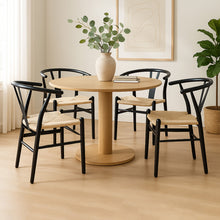 Load image into Gallery viewer, Levede 4x Dining Chairs Wooden Hans Black-1975420353387827207
