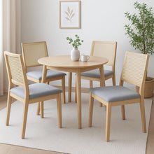 Load image into Gallery viewer, Levede 4X Cane Dining Chair Rattan Armless Seat-1975420364288823303
