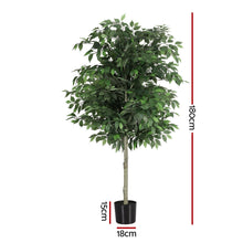 Load image into Gallery viewer, Artiss 180cm Artificial Ficus Tree Faux Trees Indoor Decor Artificial Plants Lifelike Plant 1.8M
