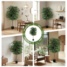 Load image into Gallery viewer, Artiss 180cm Artificial Ficus Tree Faux Trees Indoor Decor Artificial Plants Lifelike Plant 1.8M
