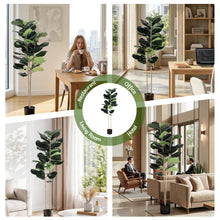 Load image into Gallery viewer, Artiss 150cm Artificial Fiddle Tree Faux Trees Indoor Decor Artificial Plants Lifelike Plant 1.5M
