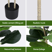 Load image into Gallery viewer, Artiss 150cm Artificial Fiddle Tree Faux Trees Indoor Decor Artificial Plants Lifelike Plant 1.5M
