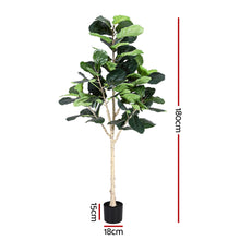 Load image into Gallery viewer, Artiss 180cm Artificial Fiddle Tree Faux Trees Indoor Decor Artificial Plants Lifelike Plant 1.8M
