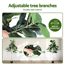 Load image into Gallery viewer, Artiss 180cm Artificial Fiddle Tree Faux Trees Indoor Decor Artificial Plants Lifelike Plant 1.8M
