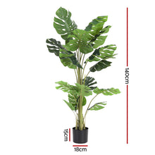 Load image into Gallery viewer, Artiss 140cm Artificial Monstera Tree Faux Trees Indoor Decor Artificial Plants Lifelike Plant 1.4M
