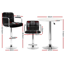 Load image into Gallery viewer, Artiss Bar Table and Stools Set Dining Desk Kitchen Chairs Cafe Pub
