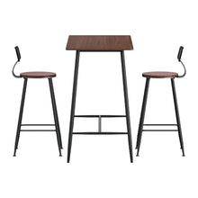 Load image into Gallery viewer, Artiss Bar Table and Stools Set Dining Desk Kitchen Chairs Cafe Pub
