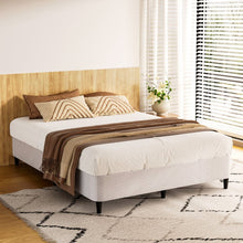 Load image into Gallery viewer, Artiss Bed Frame Double Size Metal Grey MASON - The White Mall
