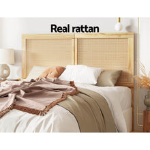 Load image into Gallery viewer, Artiss Bed Head Headboard Queen Rattan - RIBO Pine
