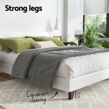 Load image into Gallery viewer, Artiss Bed Frame Queen Size White NEO - The White Mall
