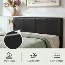 Load image into Gallery viewer, Artiss Gas Lift Queen Bed Frame and Bedside Table Set Leather Black
