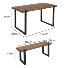 Load image into Gallery viewer, Levede Wooden Dining Sets 1XTable+2X-1975420499672567810
