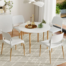 Load image into Gallery viewer, 1 Artiss Dining Table and 4 Chairs Set White Wood
