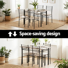 Load image into Gallery viewer, Artiss Dining Table and Chairs Set of 5 Compact Kitchen Furniture Modern Oak
