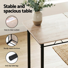 Load image into Gallery viewer, Artiss Dining Table and Chairs Set of 5 Compact Kitchen Furniture Modern Oak
