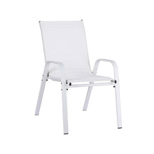 Load image into Gallery viewer, Gardeon 6PC Outdoor Dining Chairs Stackable Lounge Chair Patio Furniture White
