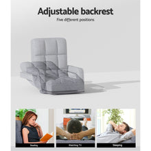 Load image into Gallery viewer, Artiss Floor Chair Lounge Sofa Swivel Grey - The White Mall
