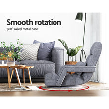 Load image into Gallery viewer, Artiss Floor Chair Lounge Sofa Swivel Grey - The White Mall
