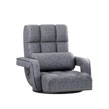 Load image into Gallery viewer, Artiss Floor Chair Lounge Sofa Swivel Grey - The White Mall
