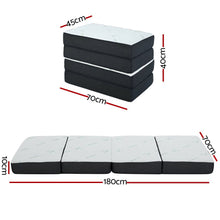 Load image into Gallery viewer, Giselle Bedding Foldable Mattress Folding Foam Sofa Bed Mat Bamboo - The White Mall

