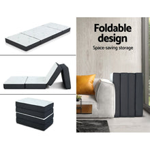 Load image into Gallery viewer, Giselle Bedding Foldable Mattress Folding Foam Sofa Bed Mat Bamboo - The White Mall

