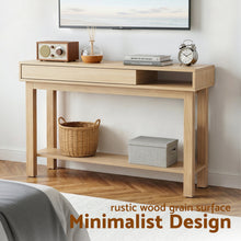 Load image into Gallery viewer, Artiss Console Table Entryway Hallway Sofa Side Table Drawer Shelf 100CM Wood
