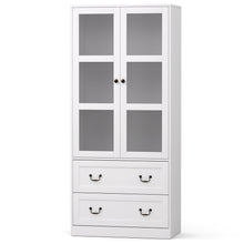 Load image into Gallery viewer, Artiss Buffet Sideboard 180cm Hutch Storage Cabinet Kitchen Drawer Door White
