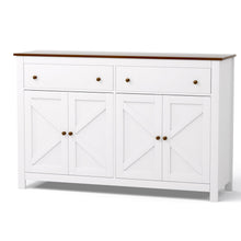 Load image into Gallery viewer, Artiss Buffet Sideboard Storage Cabinet Kitchen Cupboard 2 Drawers 140CM White
