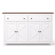 Load image into Gallery viewer, Artiss Buffet Sideboard Storage Cabinet Kitchen Cupboard 2 Drawers 140CM White
