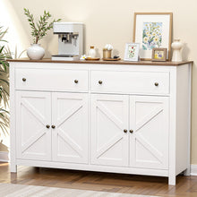Load image into Gallery viewer, Artiss Buffet Sideboard Storage Cabinet Kitchen Cupboard 2 Drawers 140CM White
