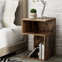 Load image into Gallery viewer, Artiss Bedside Table Shelves Side End Table Storage Nightstand Rust Oak UMENI
