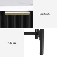 Load image into Gallery viewer, Artiss 2x Bedside Table 2 Drawers - Black
