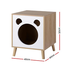 Load image into Gallery viewer, Artiss Cat Nest Bedside Table Solid Wood
