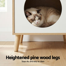 Load image into Gallery viewer, Artiss Cat Nest Bedside Table Solid Wood
