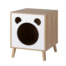 Load image into Gallery viewer, Artiss Cat Nest Bedside Table Solid Wood

