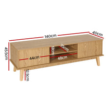 Load image into Gallery viewer, Artiss TV Cabinet Entertainment Unit Stand Storage Shelves TV Unit 140CM
