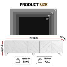 Load image into Gallery viewer, Artiss TV Unit Entertainment Unit Storage Cabinet 200cm White
