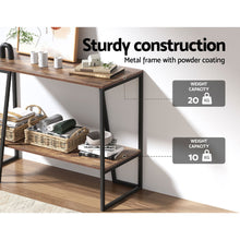 Load image into Gallery viewer, Artiss Console Table 106CM 2-tier Walnut Cora

