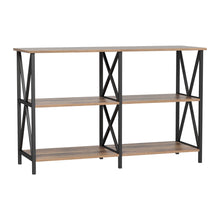 Load image into Gallery viewer, Artiss Console Table 120CM 3-tier Walnut Xiah

